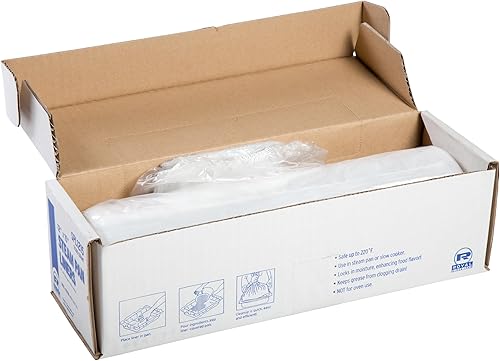 Miniatura 3 de Royal 16 Pan Steam Pan Liner con lazos de torsión, caja de 500