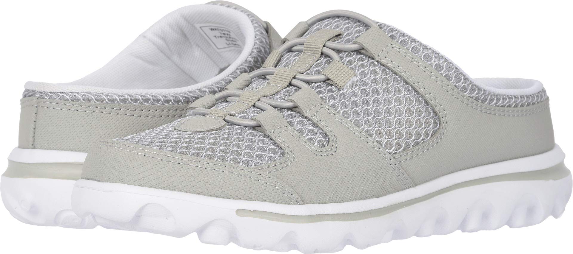Propét Women's TravelActiv Slide Sneaker, Grey Mesh, 7.5 UK