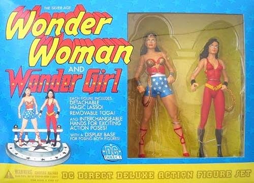 DC Comics Juego de figuras de acción de la Mujer Maravilla y Wonder Girl de la Edad