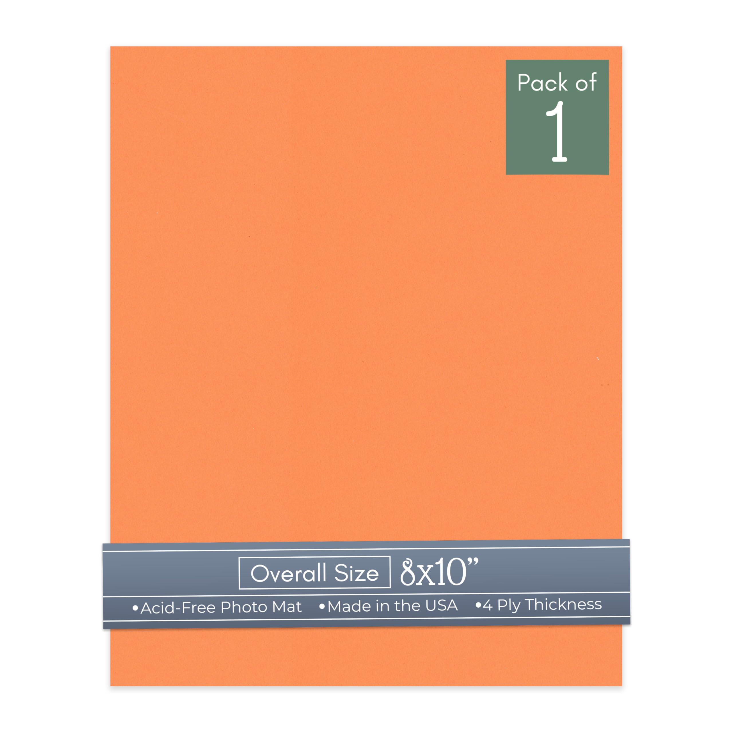 CountryArtHouse Orange Acid Free 8x10 Backing Board - Uncut Photo Mat Board - 1 Sheet-image-11