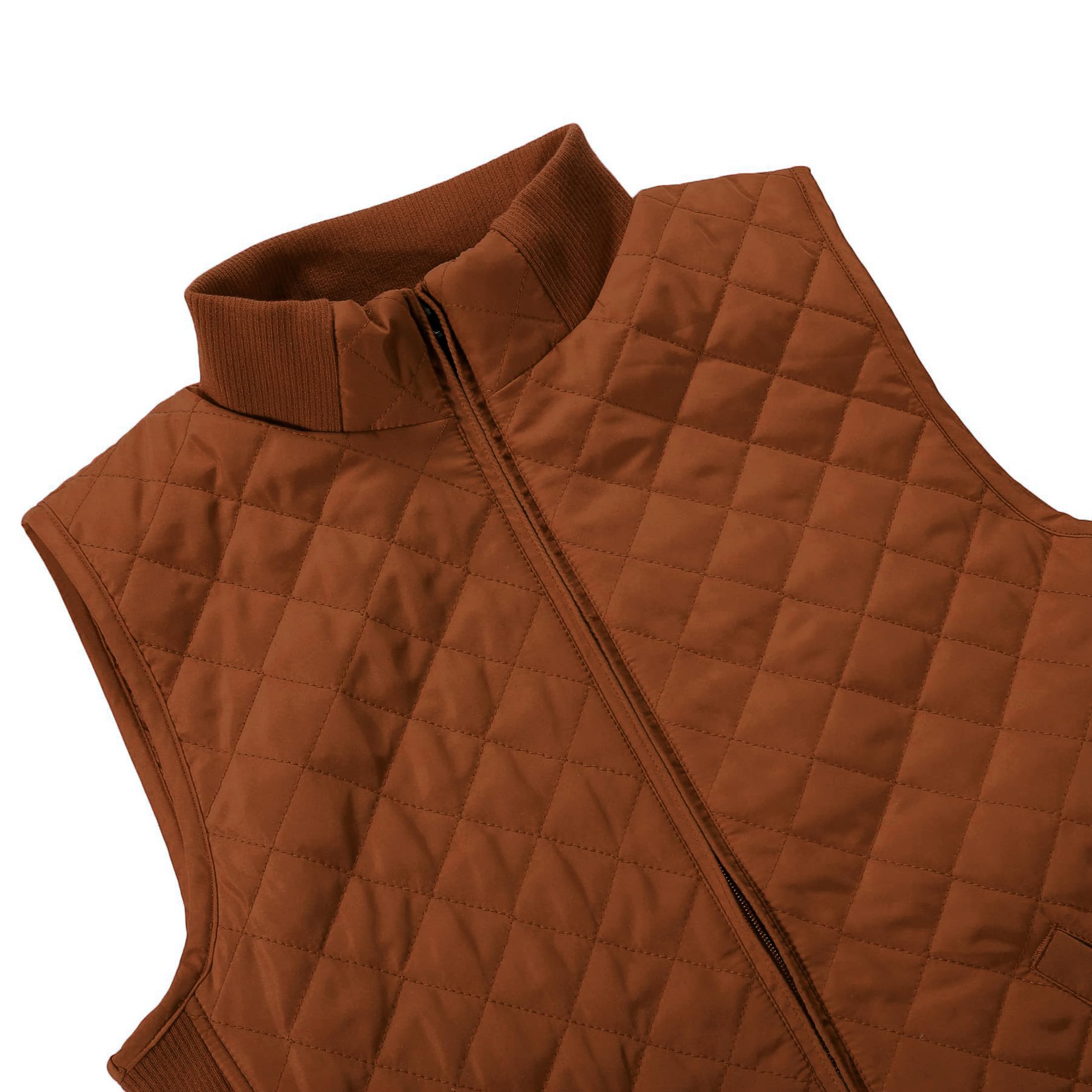 Bienzoe Mujer Casual Acolchado Ligero Chaleco