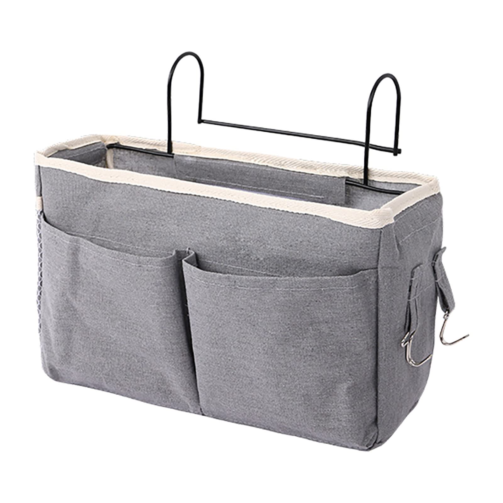University Dorm Essentials, Bedside Caddy Multifunctional Hanging Storage Basket For Bed Office Home School Clutter Sorting Storage Bag (B)