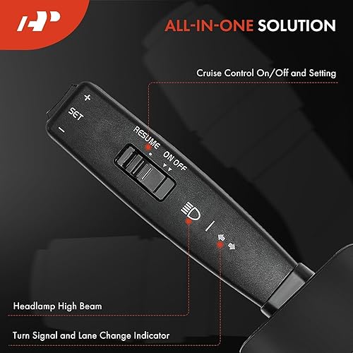 Miniatura 3 de A-Premium Interruptor de señal de giro Interruptor multifunción compatible con Volvo VNL VN 2005 2006 2007 2008 2009 2010 2011 2012 camión