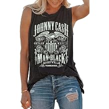 Country Music Tank Tops Women Vintage Nashville Tennessee Graphic Tank Vest