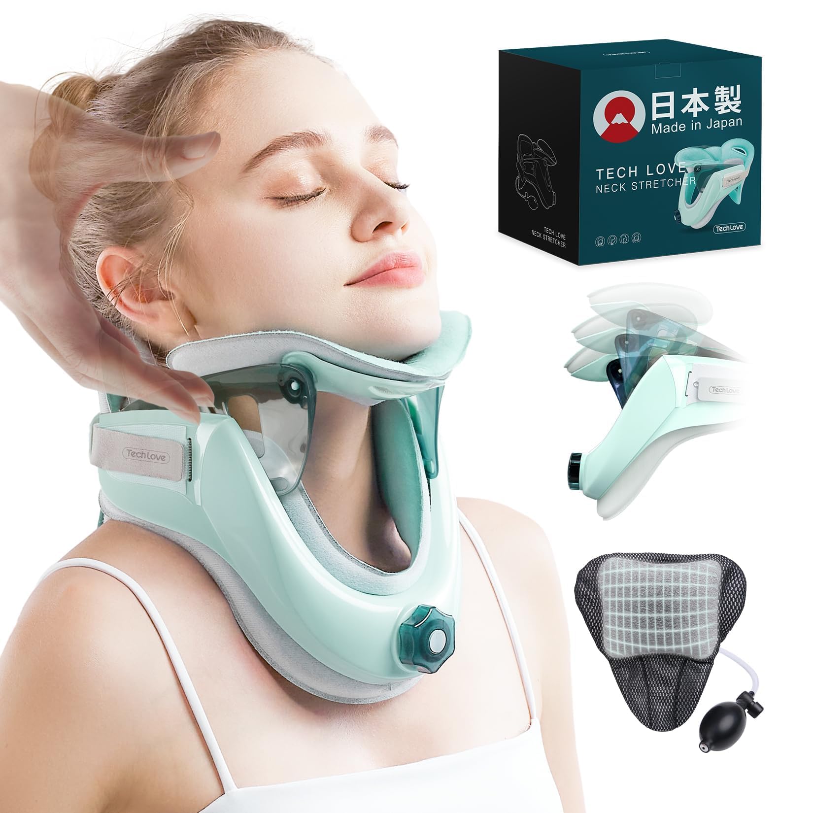 【日本製·医療機器】Techlove ネックストレッチャー ストレートネック 首…
