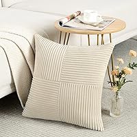 Vista 108 de Fancy Homi - Paquete de 2 fundas de almohada decorativas gris azul pequeño de 14 x 14 pulgadas para sofá, cama, sofá, rústico, estilo granja