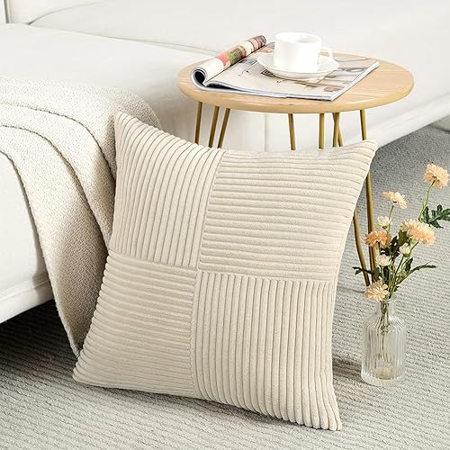 Miniatura 10 de Fancy Homi Fundas de almohada decorativas de color óxido de 20 x 20 pulgadas para sala de estar, sofá cama, estilo rústico, estilo bohemio,