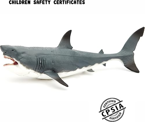 Miniatura 6 de Willkos Juguetes de tiburón de animales marinos, figura realista de tiburón azul, figura de animal oceánico, regalo de colección, juguete de baño,