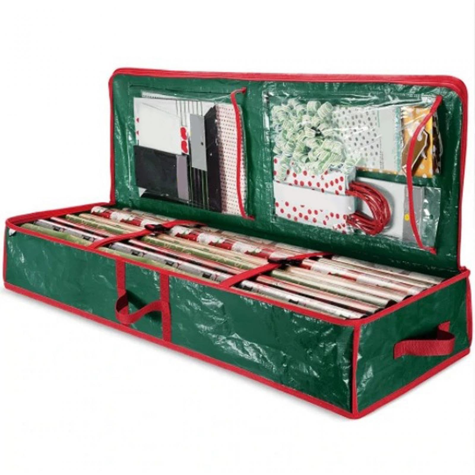 5 Set Weihnachten Geschenkpapier Aufbewahrungstasche Weihnachten Aufbewahrungstasche für Party Urlaub Grün