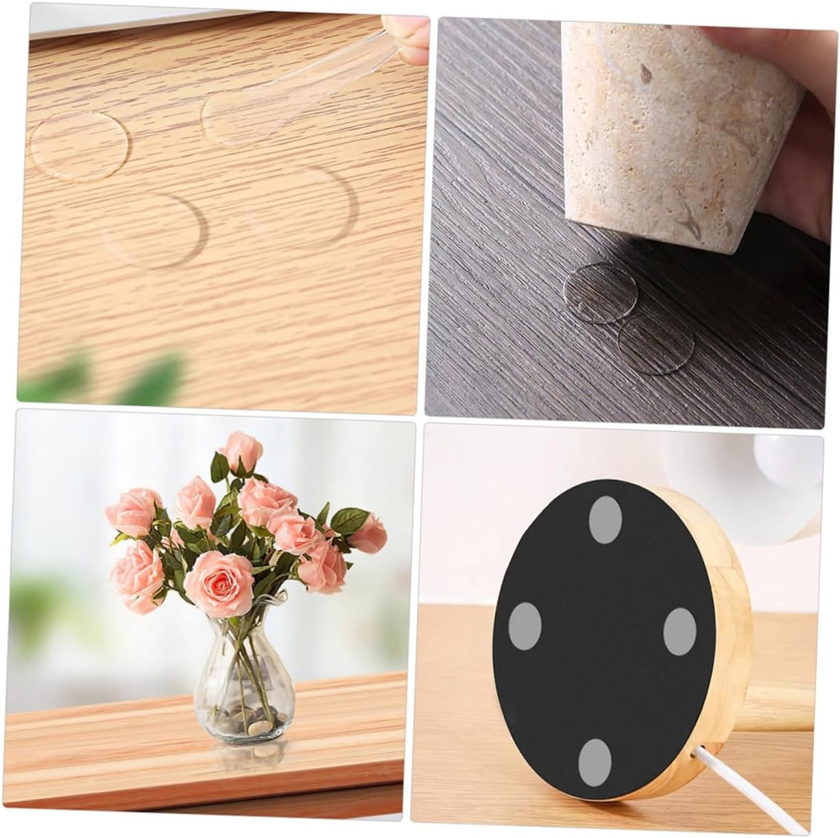 NUOBESTY 20Sheet Double Sided Adhesive Pads Transparent Dot Stickers for Classroom and Office Use Strong Adhesion Clean Removal Easy Application for Labeling