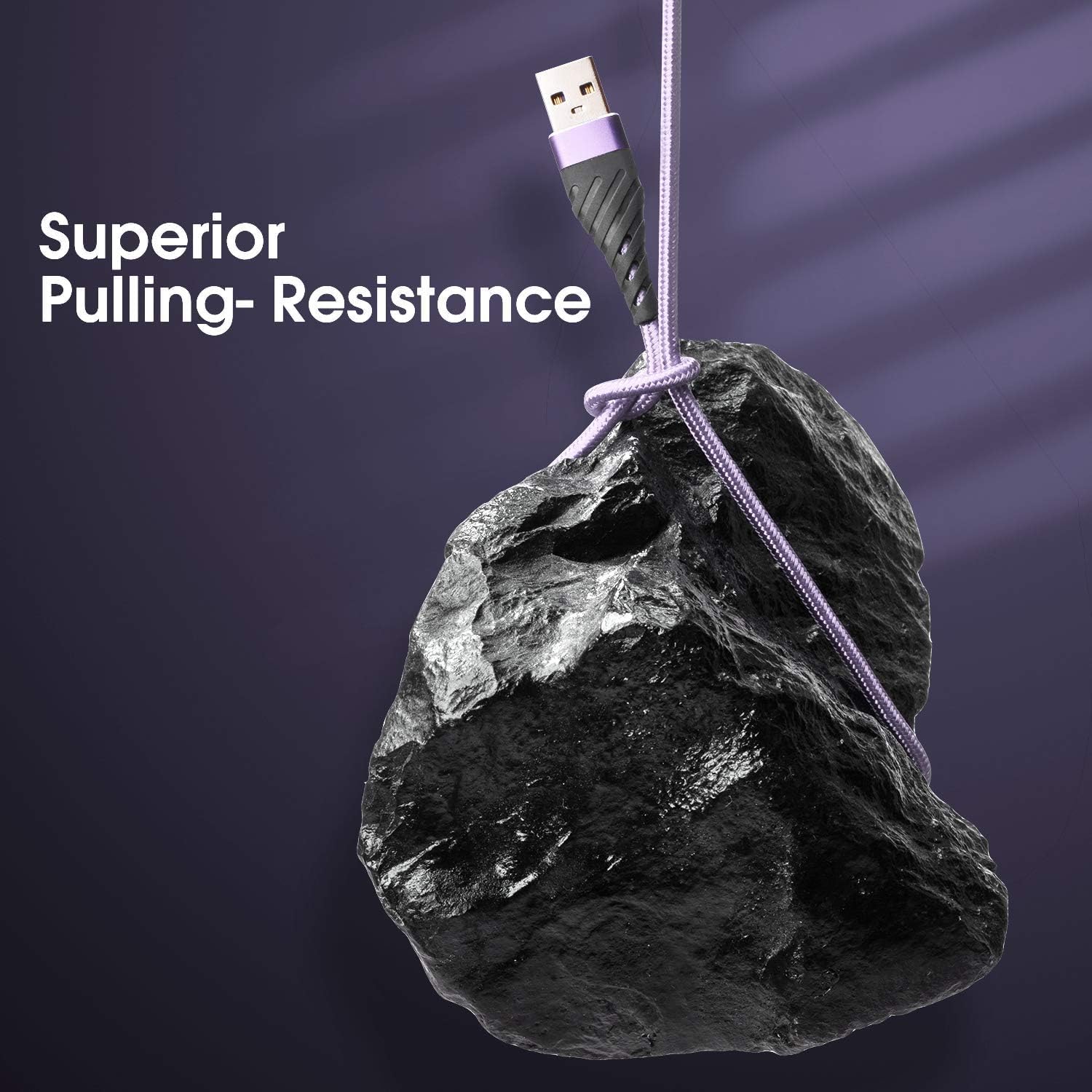 CyvenSmart (3 Pack) Long iPhone Charger 3ft for [MFi Certified], 3 Foot Lightning Cable Fast Charging Cord 3 Feet for iPhone 12/12 Pro/11/11 Pro/11 Pro Max/XS/XS Max/XR/X/8/8 Plus/7/7 Plus/6 Lavender