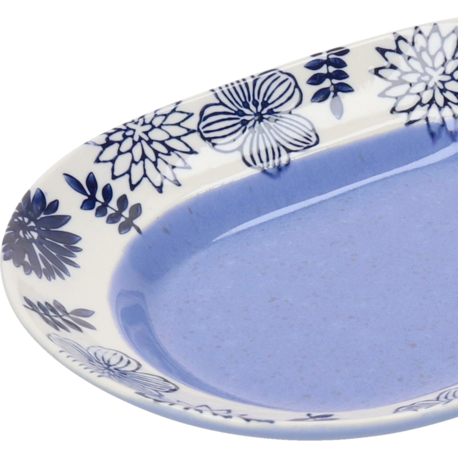 THE ETRUROA 青い花模様のオーバル型皿 0_bdbfae92762d440a296ed4616271