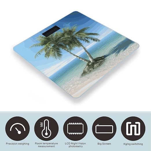 Báscula digital para baño con vidrio templado 10.2 in miniatura 3