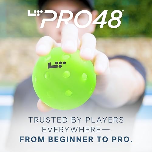 Miniatura 8 de LT Pro 48 Pickleball - Pelota oficial de PPA Tour con 48 agujeros y construcción duradera de 2 piezas