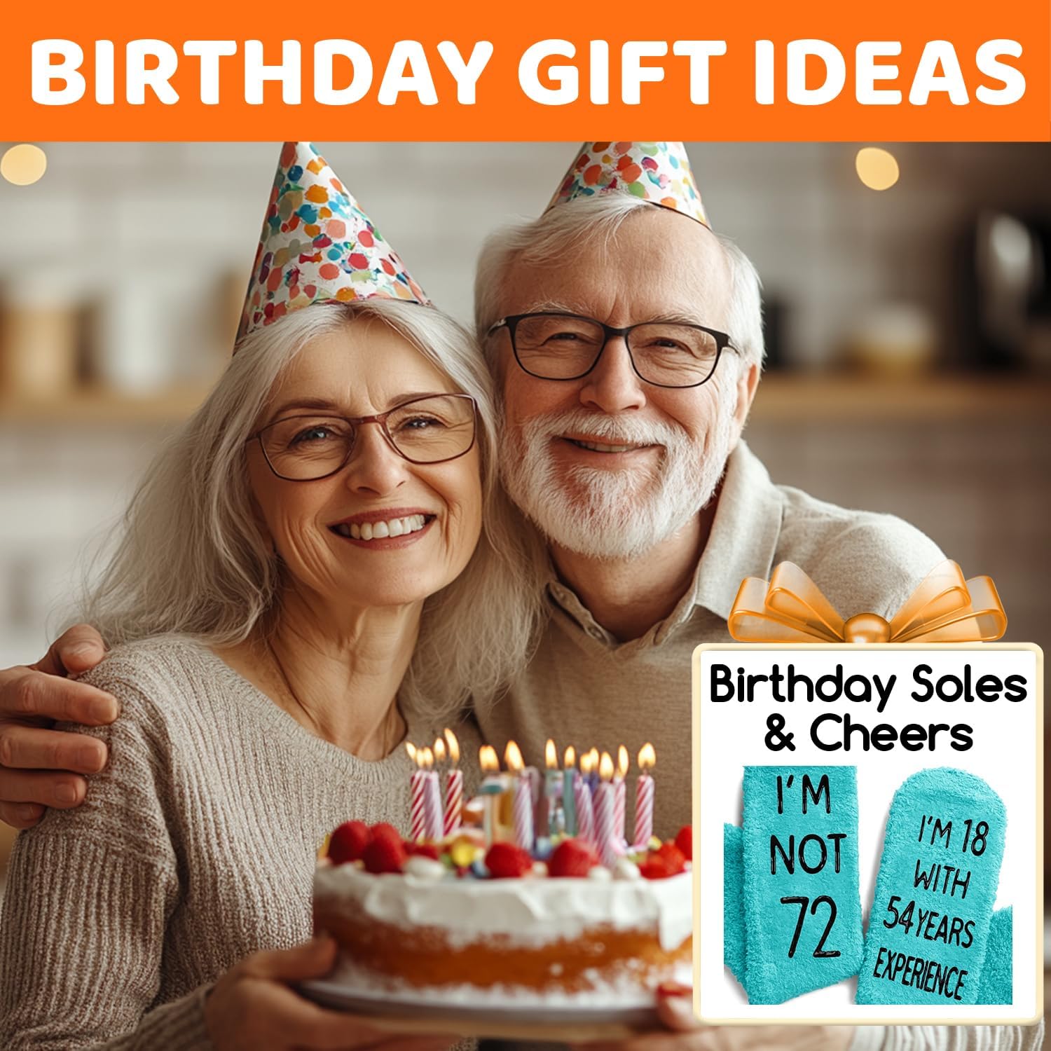 HAPPYPOP Birthday Gifts Ideas for Women - Socks for 71st 75th Year Olds, Best Birthday Socks - Image 3