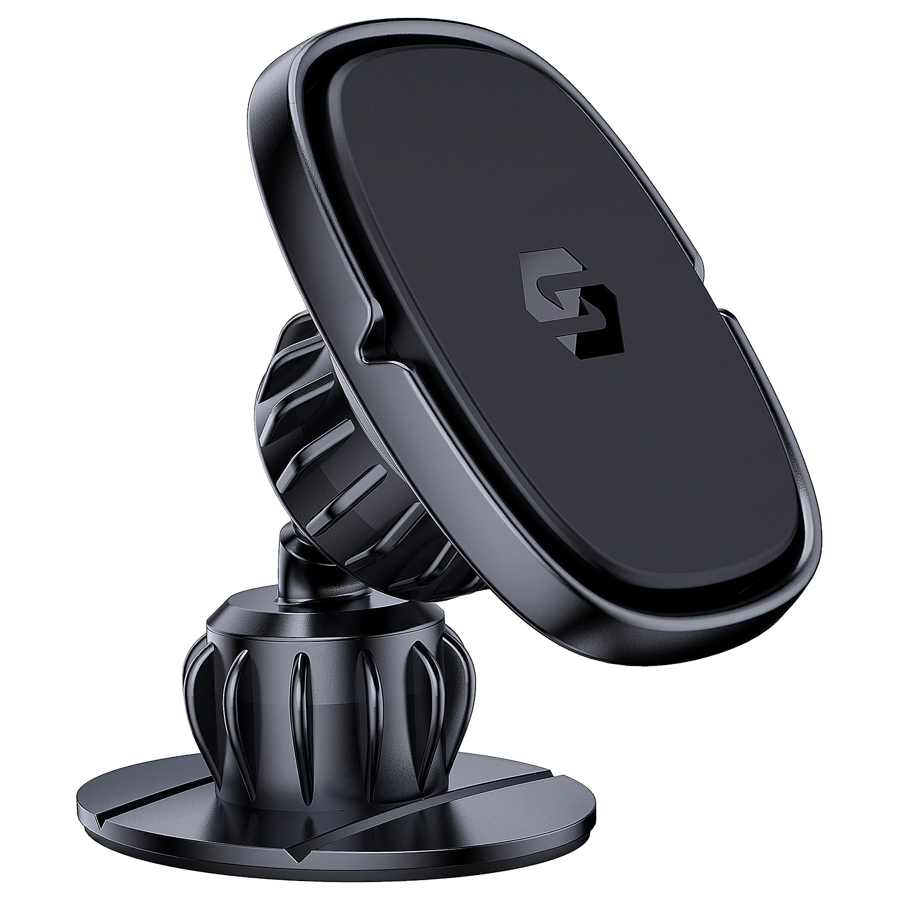 Universal Stick On Swivel Mount Dashboard Magnetic Phone Holder for Car, Phone Mount for Car for Cell Phones and Mini Tablets with Fast Swift-snap