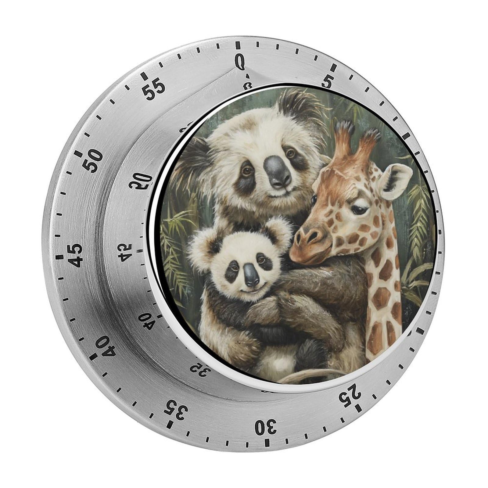 Panda Giraffe Kitchen Timer Magnetic Countdown Countup Timer for Cooking Baking 8x8cm