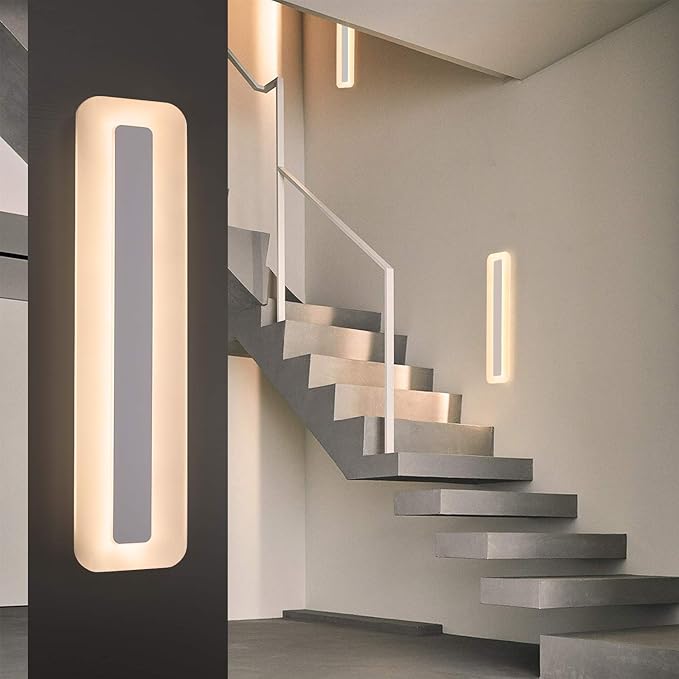 ZMH ZMH Led-plafondlamp, plafondlamp, paneel, woonkamerlamp, dimbaar, 60 cm, bureaulamp, modern, met afstandsbediening, platte keukenlamp, acryl, wit, lang, voor hal, woonkamer, slaapkamer, kantoor photo 3