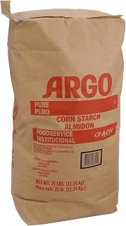 Argo Corn Starch 25 Pound Bulk Bag - Pure Tasteless Thickener for Sauces, Gravies & Baking