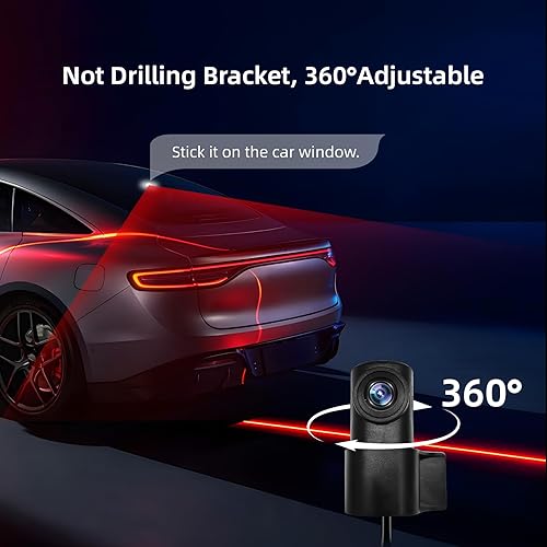 Miniatura 8 de Cámara de salpicadero de espejo de 12 pulgadas 2026 de 4 canales, pantalla táctil, cámara de espejo retrovisor para automóviles, 1080Px4 Dashcam