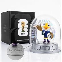 FIFA Officially Licensed 2026 World Cup Mascot-10.3" Figurine, Personalized Text&Logo,Gifts for Soccer Fans - Premium Display Dome Collectible Figure, Perfect for Father's Day