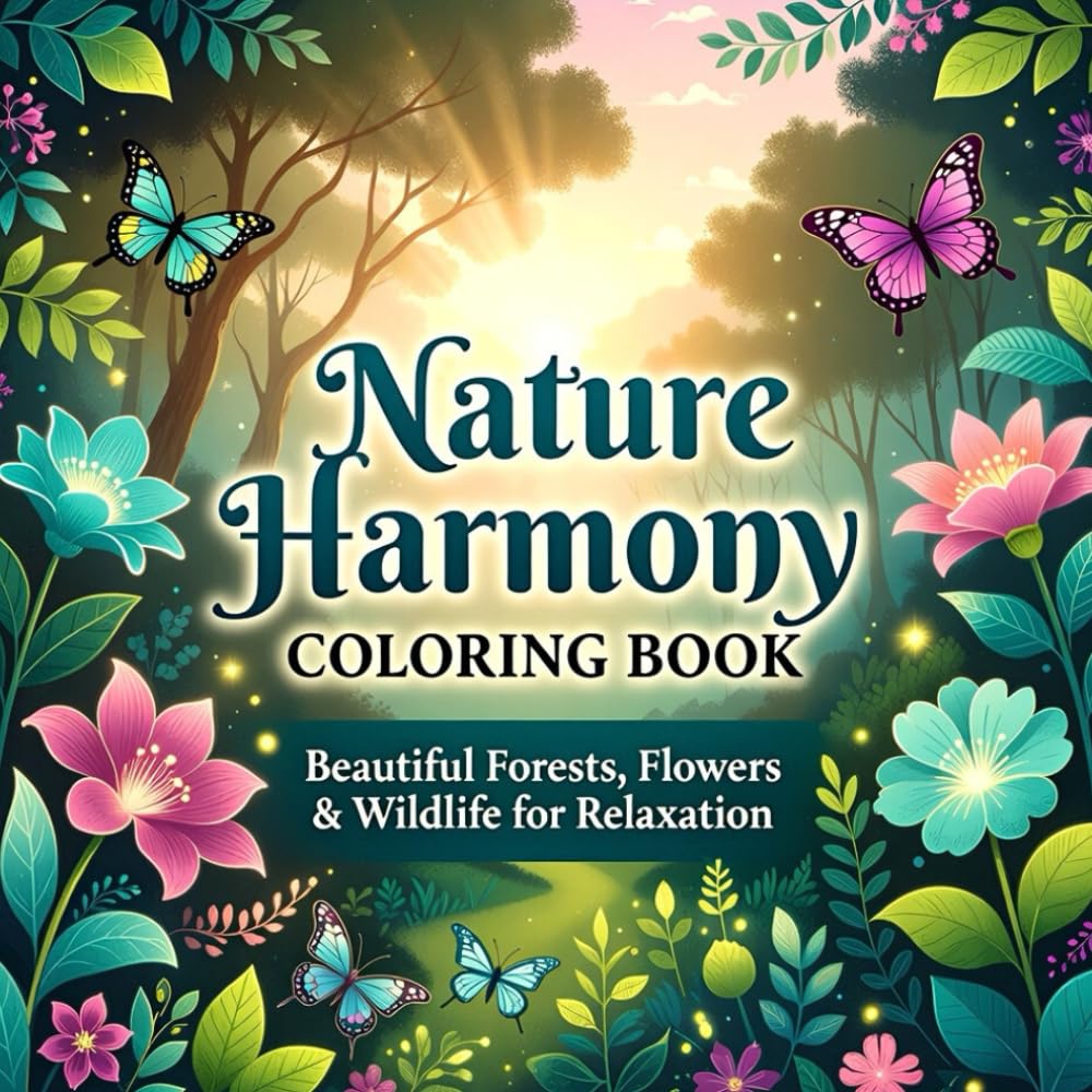Fantasy Realms Coloring Adventures: Epic Creatures, Magical Lands & Bold Line Art for All Ages