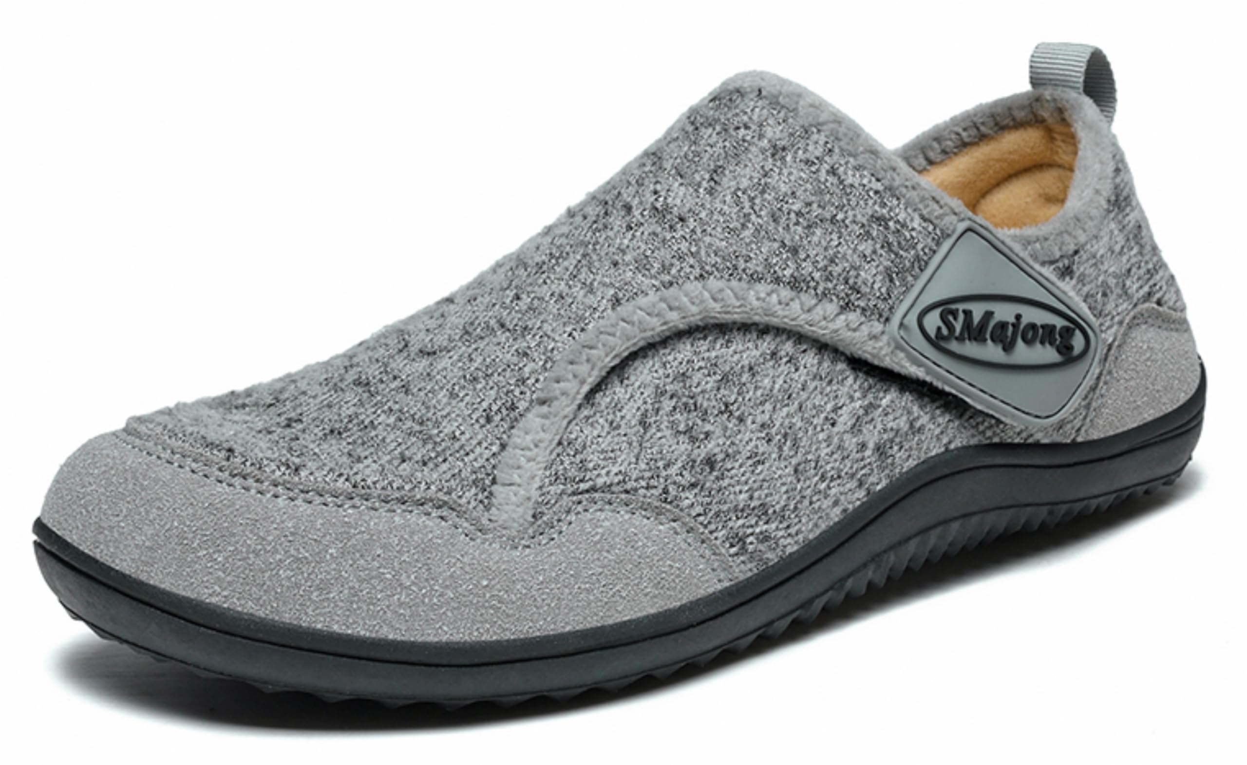 SMajong Home Slippers Men Winter Women Slippers Non-Slip Shoes Warm Comfortable Flat Gr.36-46