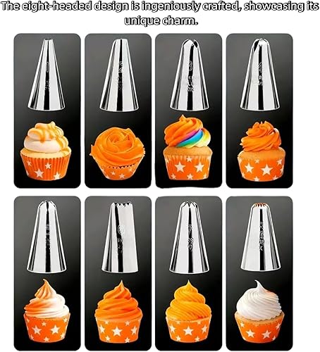 Miniatura 4 de Prensa de galletas de acero inoxidable, kit de pistola de prensa de galletas con 13 discos de galletas y 8 puntas de tubería para hacer galletas