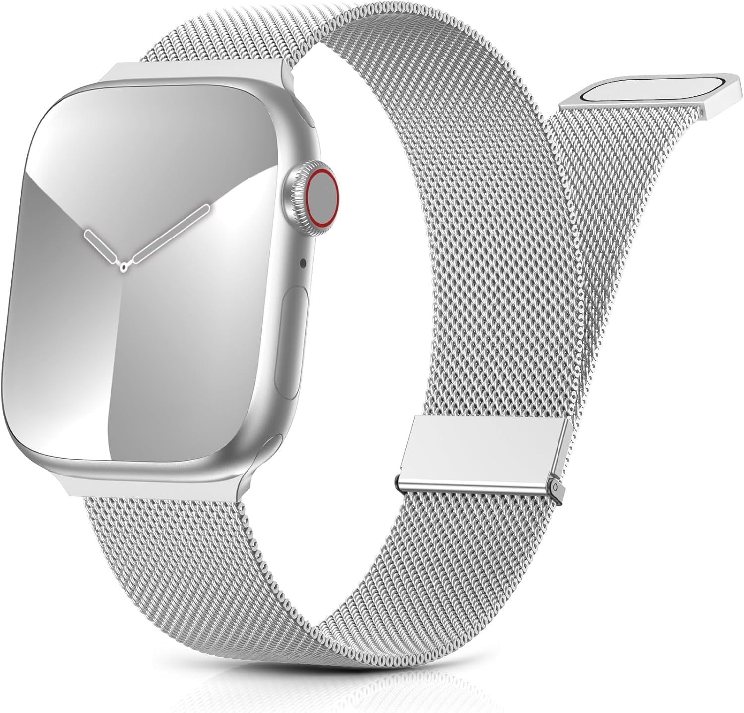 Yoohoo Cinturino Metallo per Cinturino Apple Watch 40mm 42mm 41mm 38mm | Aggiornato Magnetico, Cinturino Milanese per iWatch Serie 12 11 10 9 8 7 6 5 4 3 2 1 SE 3 2 1 Ultra 4 3 2 1 per Uomo e Donna