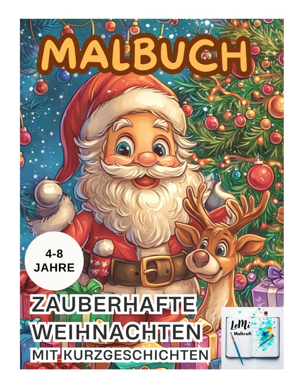 Malbuch - ZAUBERHAFTE WEIHNACHTEN: Mit