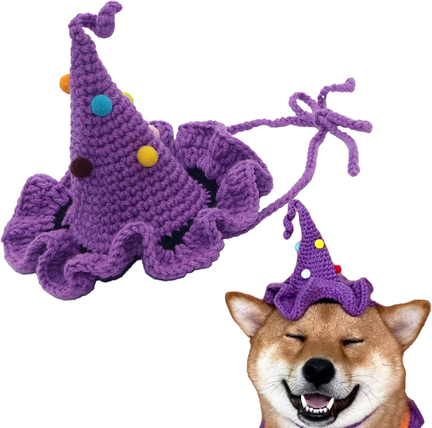 Dog Halloween Costume, Handmade Collar Costumes for Dogs Cat Pet Medium Large Small Puppy Kitten