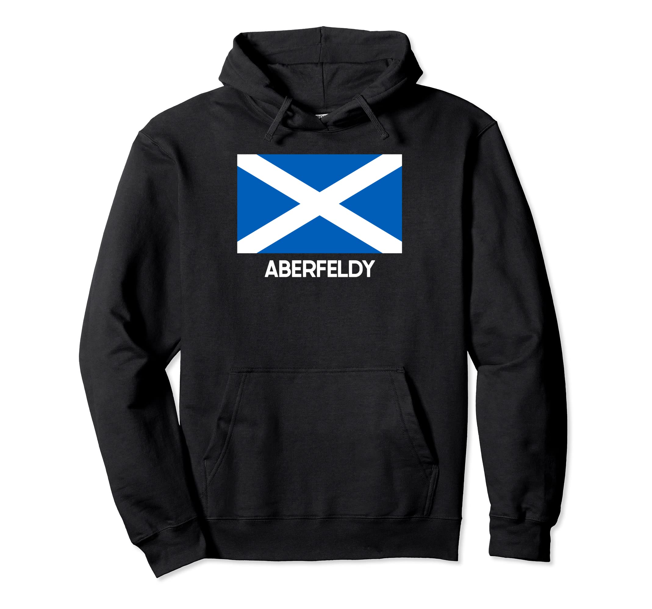 Aberfeldy Scotland Scottish Flag Banner O Scotland Pullover Hoodie