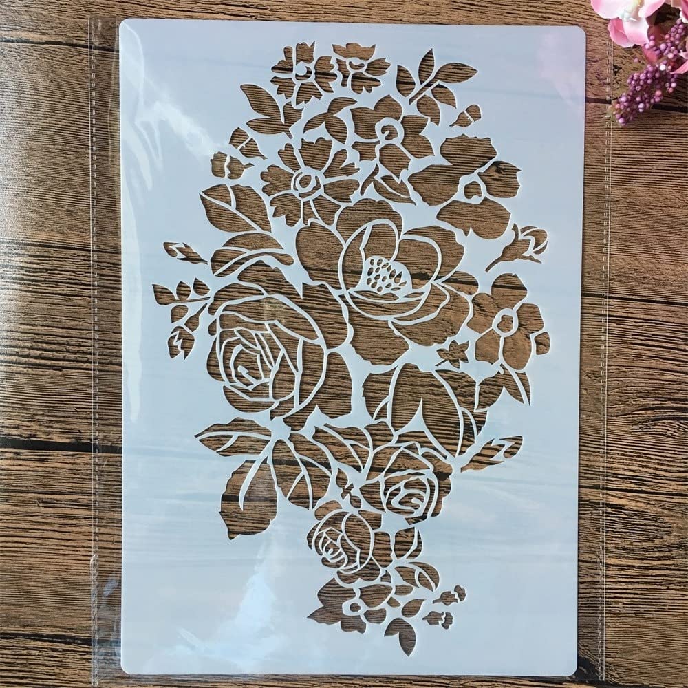 Stencil Mandala Per Pittura - Set Da 32 Modelli Riutilizzabili 12x12 Cm | Per Tela, Legno, Tessuto E Decorazioni Fai Da Te - Foto 11