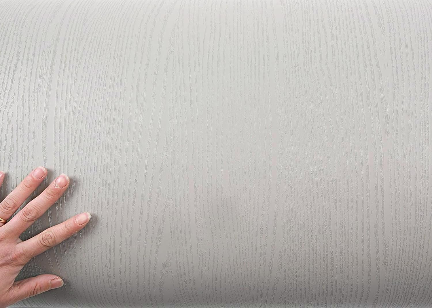 ROSEROSA Peel and Stick Solid Faux Wood Architectural Film Self-Adhesive Vinyl Film Wallpaper Door Wrap Counter Top Border Mirror Molding Trim SG74 - Image 3