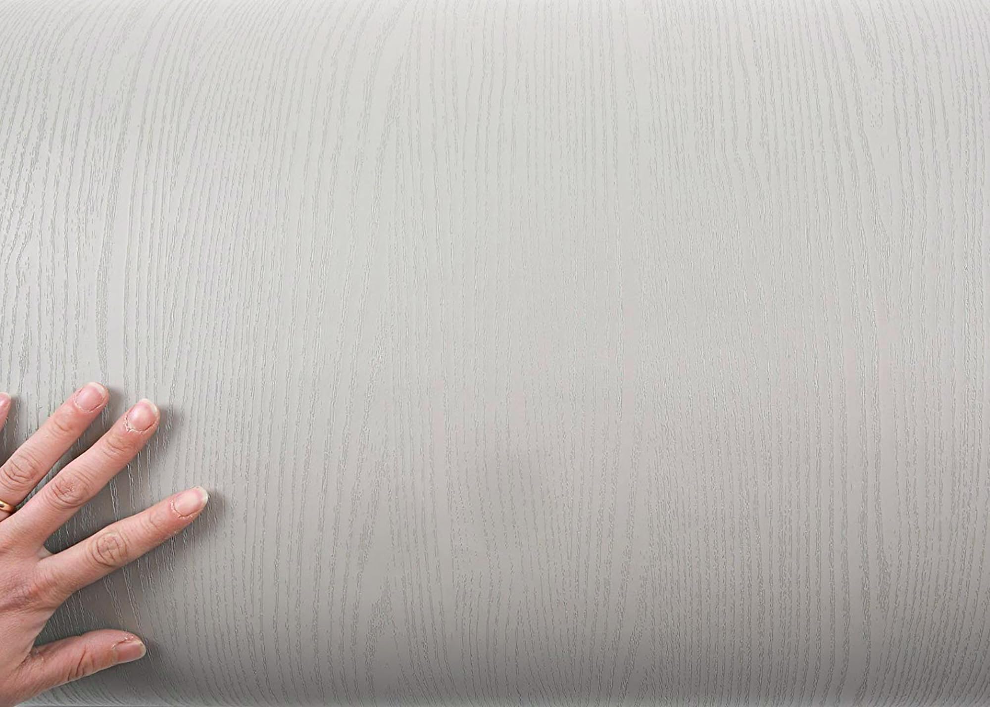 ROSEROSA Peel & Stick Faux Oak Wood Architectural Film – Self-Adhesive Vinyl For Doors, Countertops, Trim, Mirror Molding – Waterproof & Oil-Proof