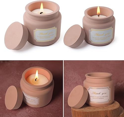 Miniatura 3 de Moldes de tarro de vela de 2 tamaños, moldes de concreto de silicona para portavelas con tapas, moldes de resina epoxi, moldes de fundición de