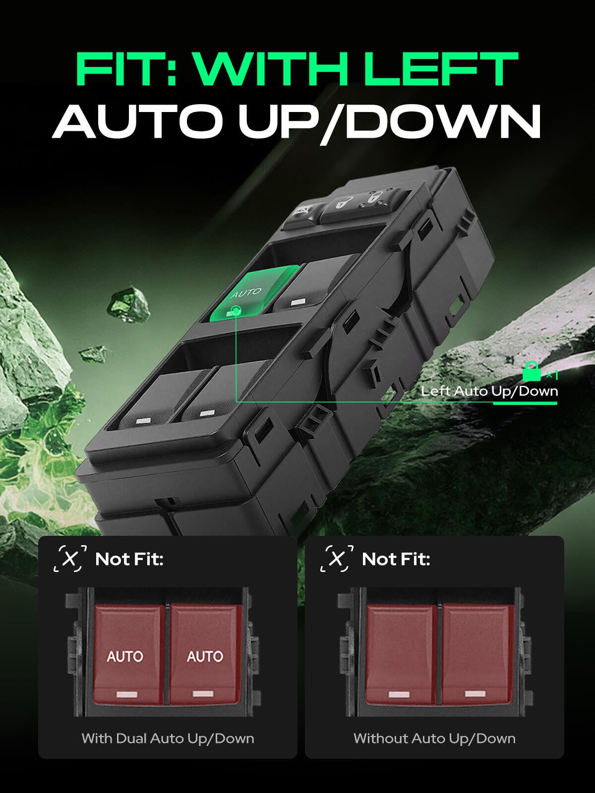 Amazon.co.jp: YHTAUTO 1オートボタンパワーウィンドウスイッチ ジープ
