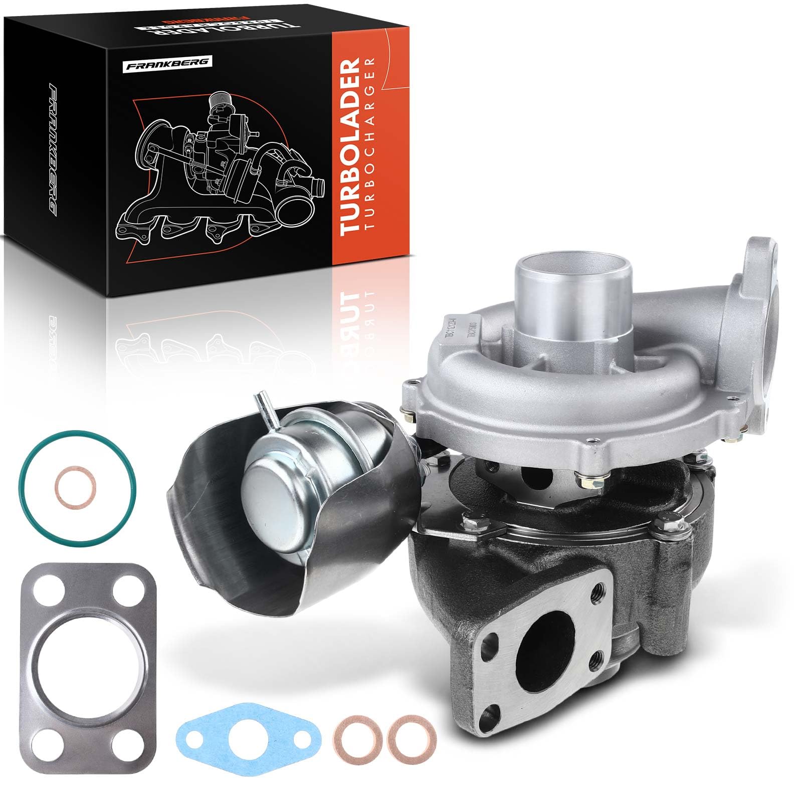 Frankberg Turbolader 1.6L Kompatibel mit Berlingo B9 2008-Heute C4 Grand Picasso I UA 2006-2011 206 2A/C 2004-2008 207 WA WC 2006-2013 Partner 2008-2012
