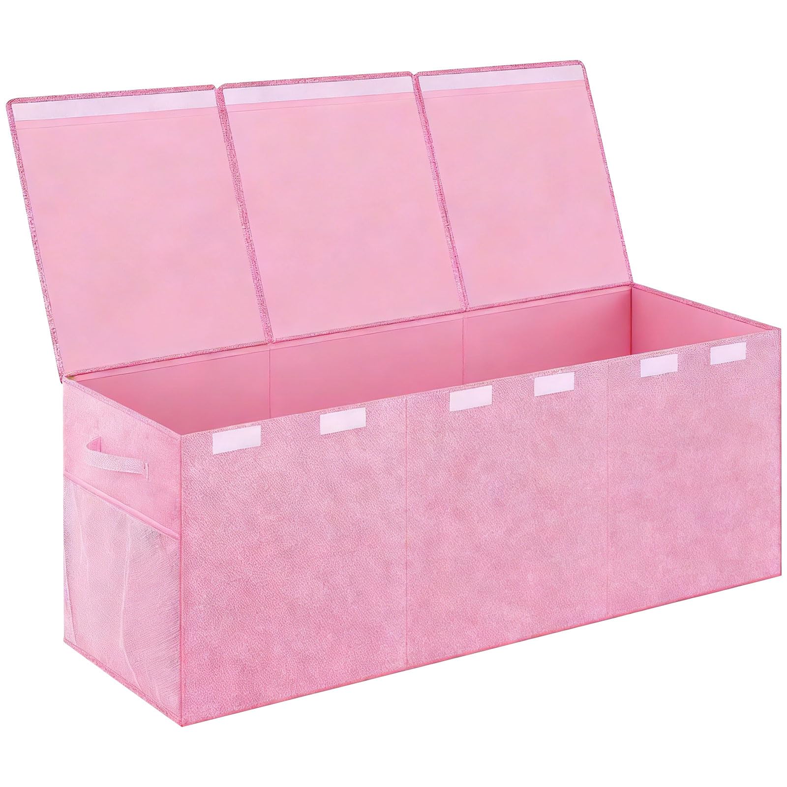 ZEPFJHE Extra Big Fabric Storage Holder Bin for Boys and Girls Having Web Pockets and Sturdy Construction Holder Box Fabric Toy Planner Bin