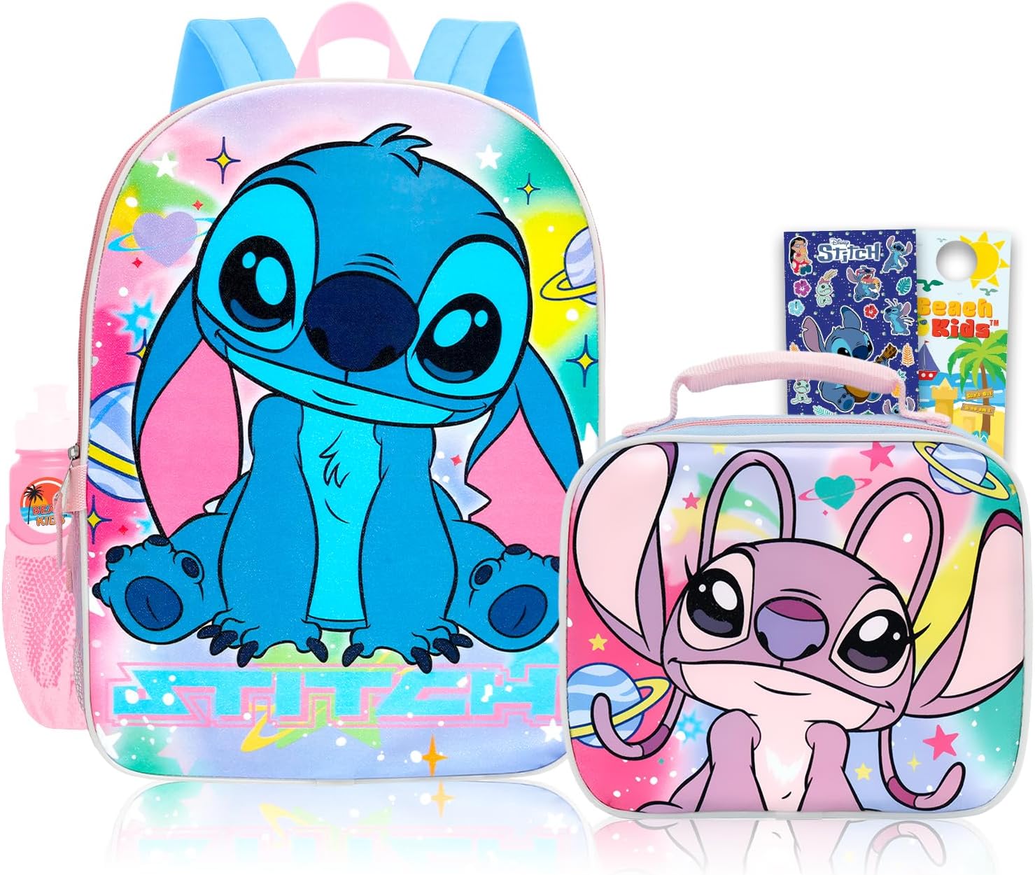 Stitch Angel Backpack Lunchbox Kids School