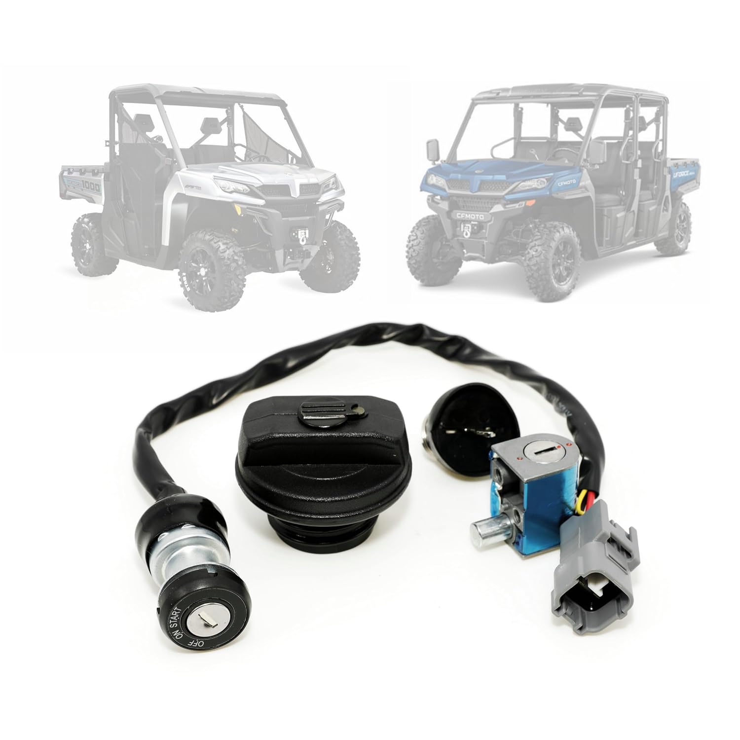 Ignition Switch Key Lock Set Compatible with CFMOTO UFORCE 600 1000 UFORCE 1000 XL CF1000UU ATV UTV,Parts Number 5HY0-011000-10000 5ASV-011000-6400