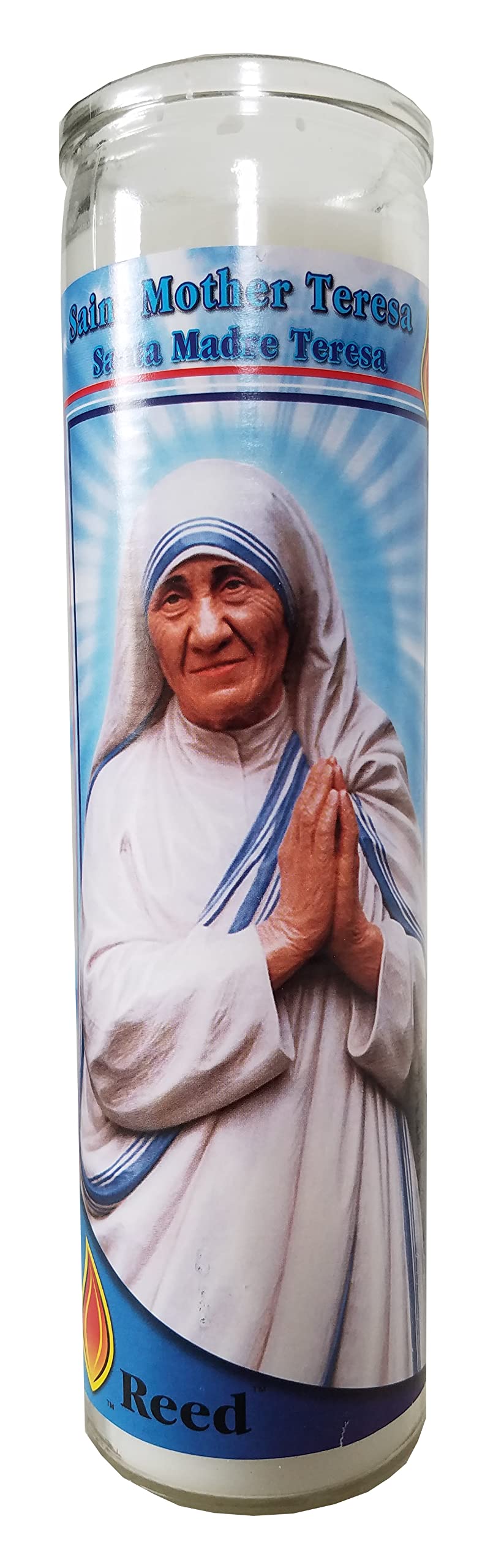 Staci19Saint Mother Theresa (Santa Madre Teresa) Pillar Devotional Candle