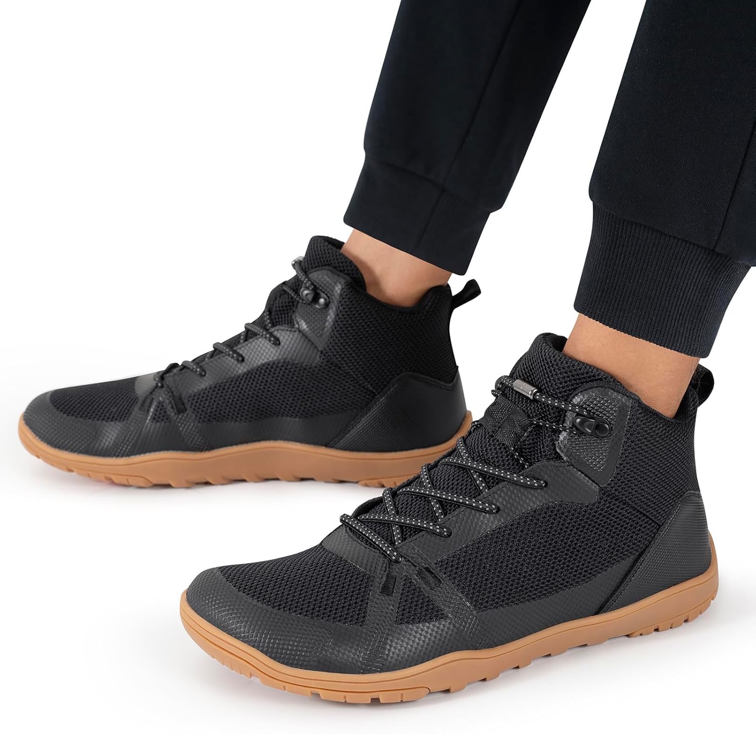 Men's Barefoot Boot - Zero Drop Wide Toe Minimalist Sneakers Ankle Support Hiking Shoes - Image 6