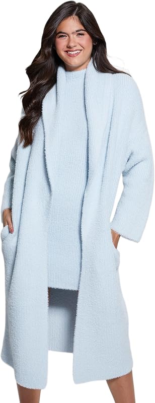 GUESS Women's Long Sleeve Vero Oversized Midi Cardigan