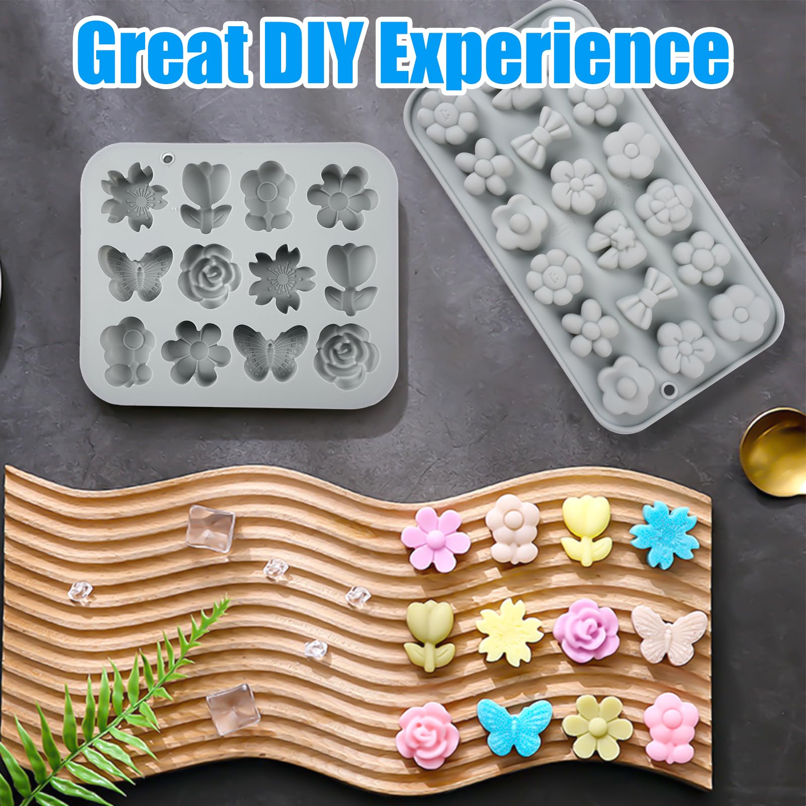 WANGCL Stampi 3D in Silicone peonia Fiore Fai da Te Stampo per la Decorazione di Torte stampi da Forno per Matrimoni, Feste di Compleanno, Decorazione Natalizia