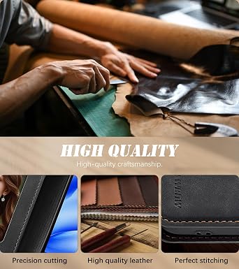 for Google Pixel 9A Case Flip Leather Cover with Hinge Protection, Thin Magnetic Wallet Case [Card Holder], Shockproof Protective for Google Pixel 9A Phone Case (Black1)