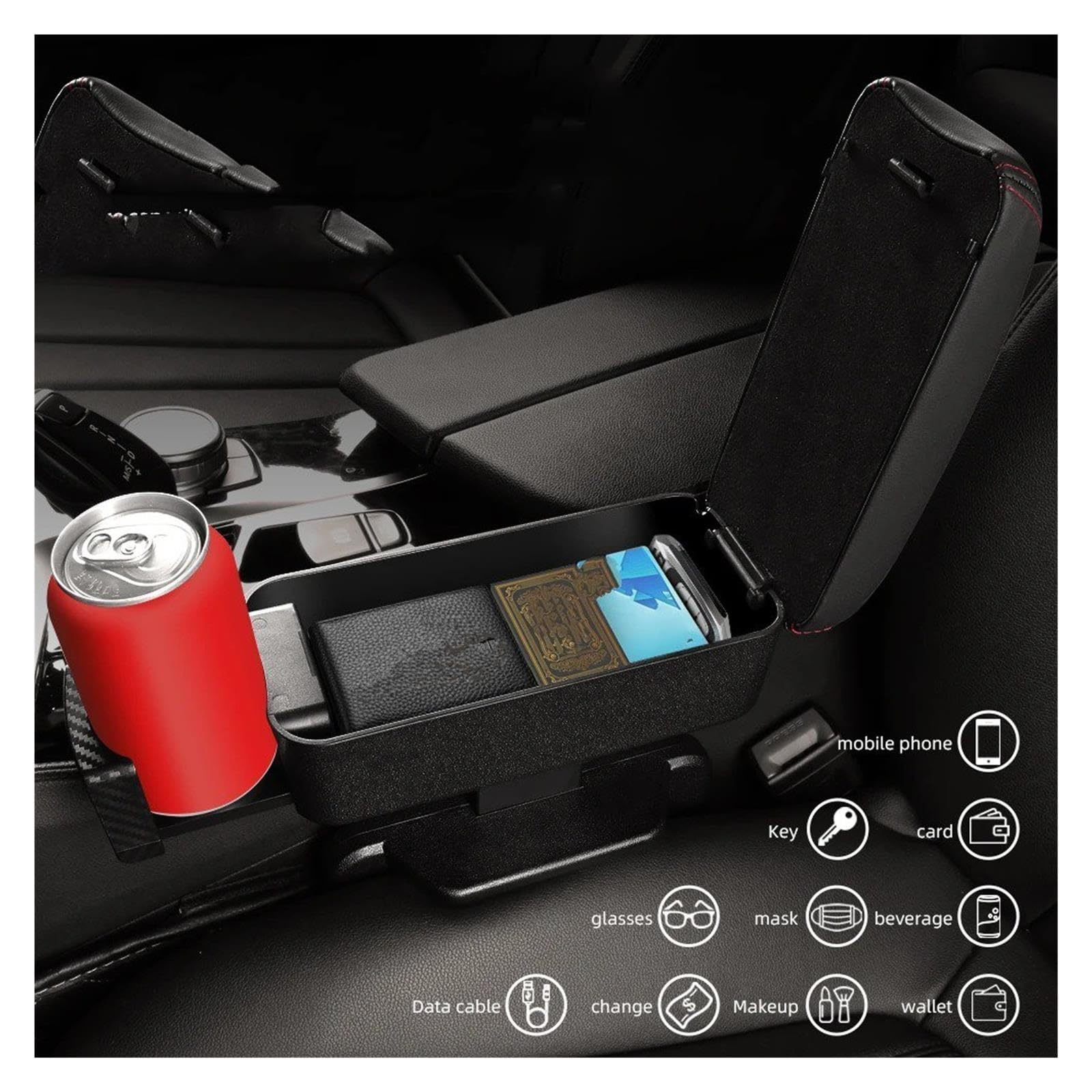 Organizer Universale Spazio Sul Sedile Scatola Portaoggetti Bracciolo Auto