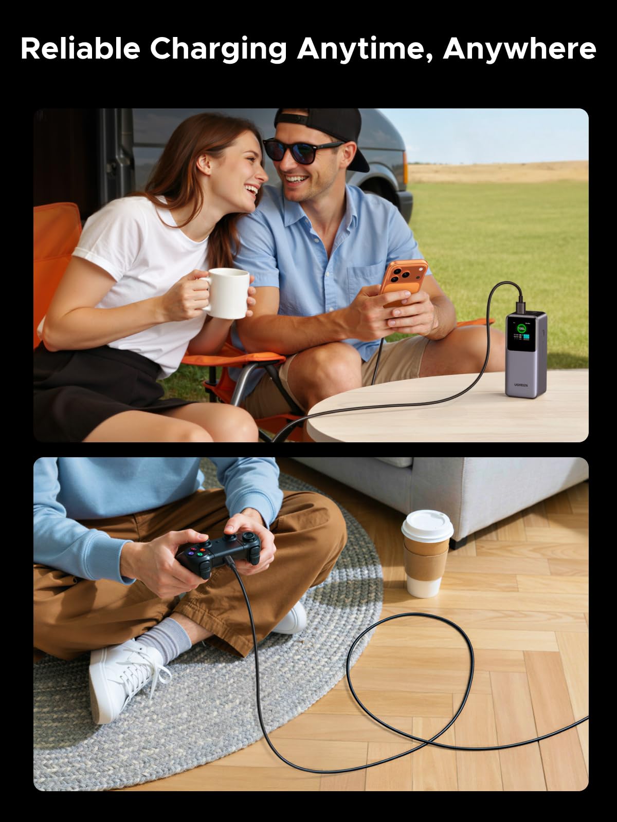 UGREEN USB-C to USB-A Cable 2-Pack - CarPlay & Android Auto -7
