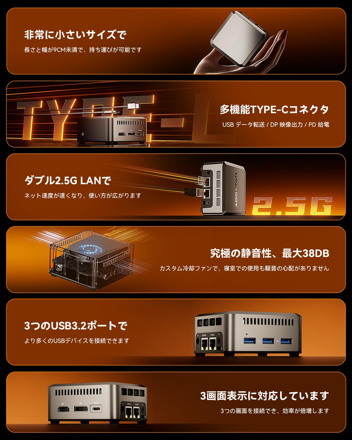 Amazon.co.jp: SkyBarium N150 Mini PC N1 Pro Mini PC N150 LPDDR5