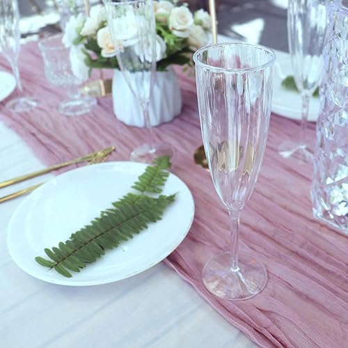 Miniatura 7 de Camino de mesa de gasa de 13.3 pies, estilo bohemio, para decoración de bodas, camino de mesa rústico de 160 pulgadas de largo para novia, boda,